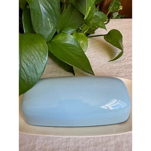 Vintage Majolica Kasuga Japan Butter Dish - Picture 2 of 6